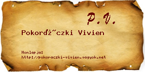 Pokoráczki Vivien névjegykártya
